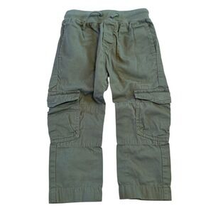 J Crew Crewcuts Kids Olive Green Cargo Pants 2 Casual Utility Outdoor